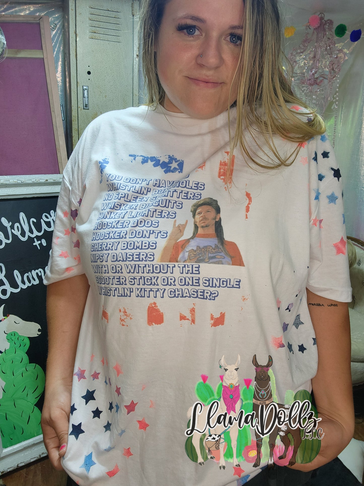 Whistlin' Bungholes Joe Dirt Embellished TShirt