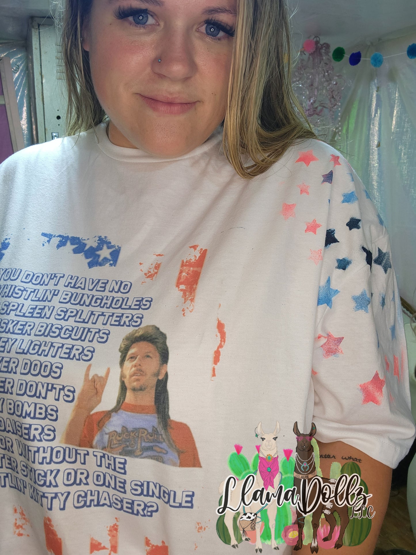 Whistlin' Bungholes Joe Dirt Embellished TShirt