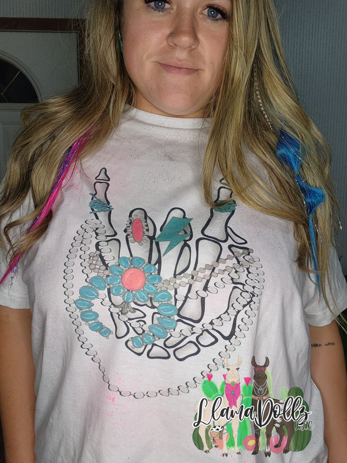 Turquoise Jewelry Skeleton Hand