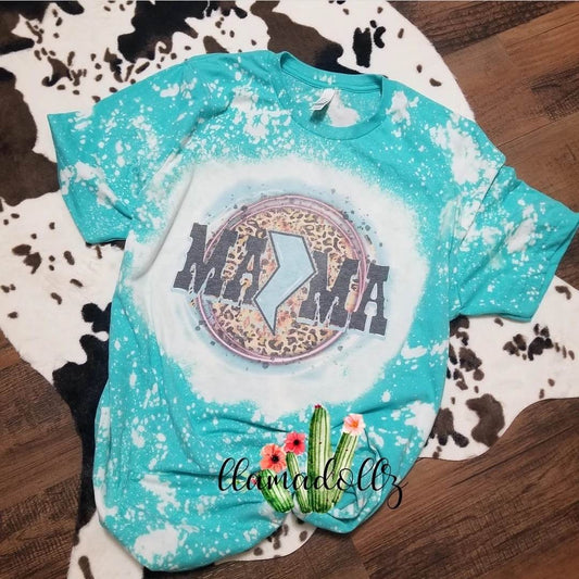 Western Leopard Lightning Bolt Mama Shirt