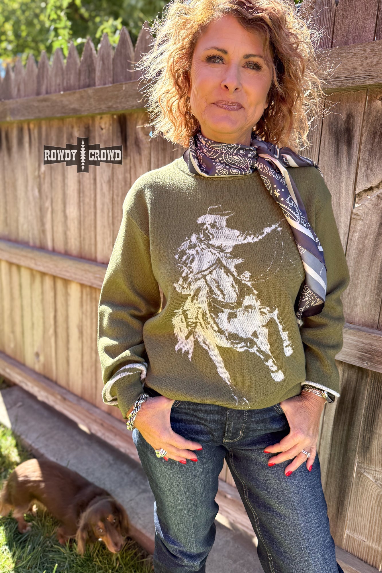 OLIVE Wild & Western Sweater