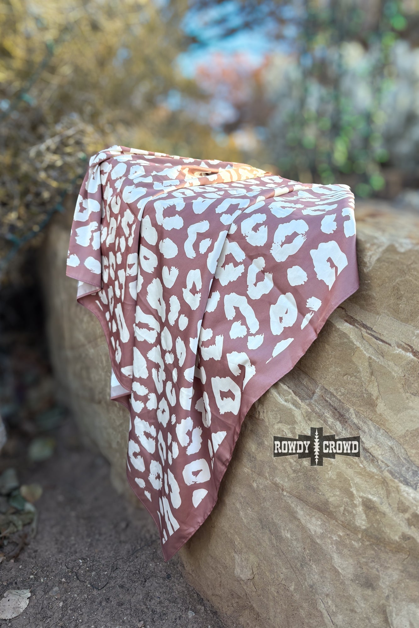 Mocha Leopard Wild Rag
