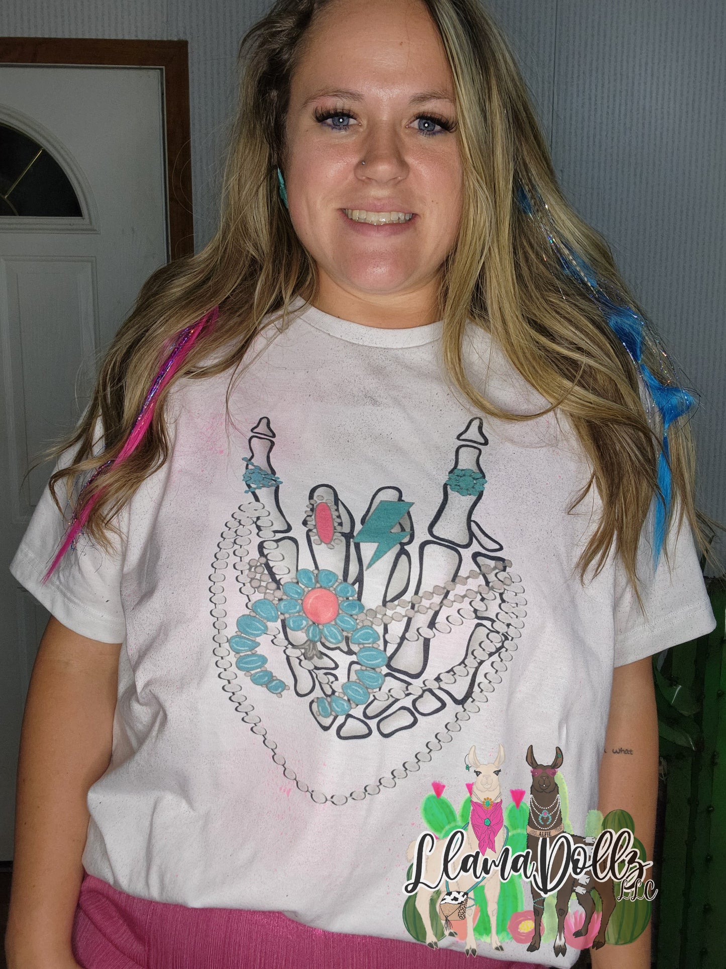 Turquoise Jewelry Skeleton Hand