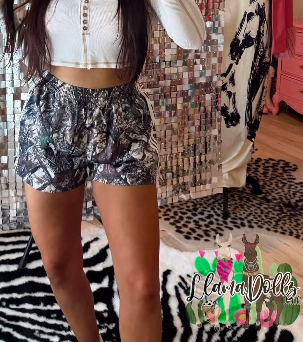 Camo Bow Shorts